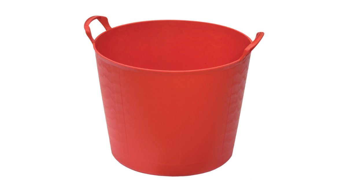 Auge polyéthylène Capazo Pro rouge 42 L renforcée - TALIAPLAST