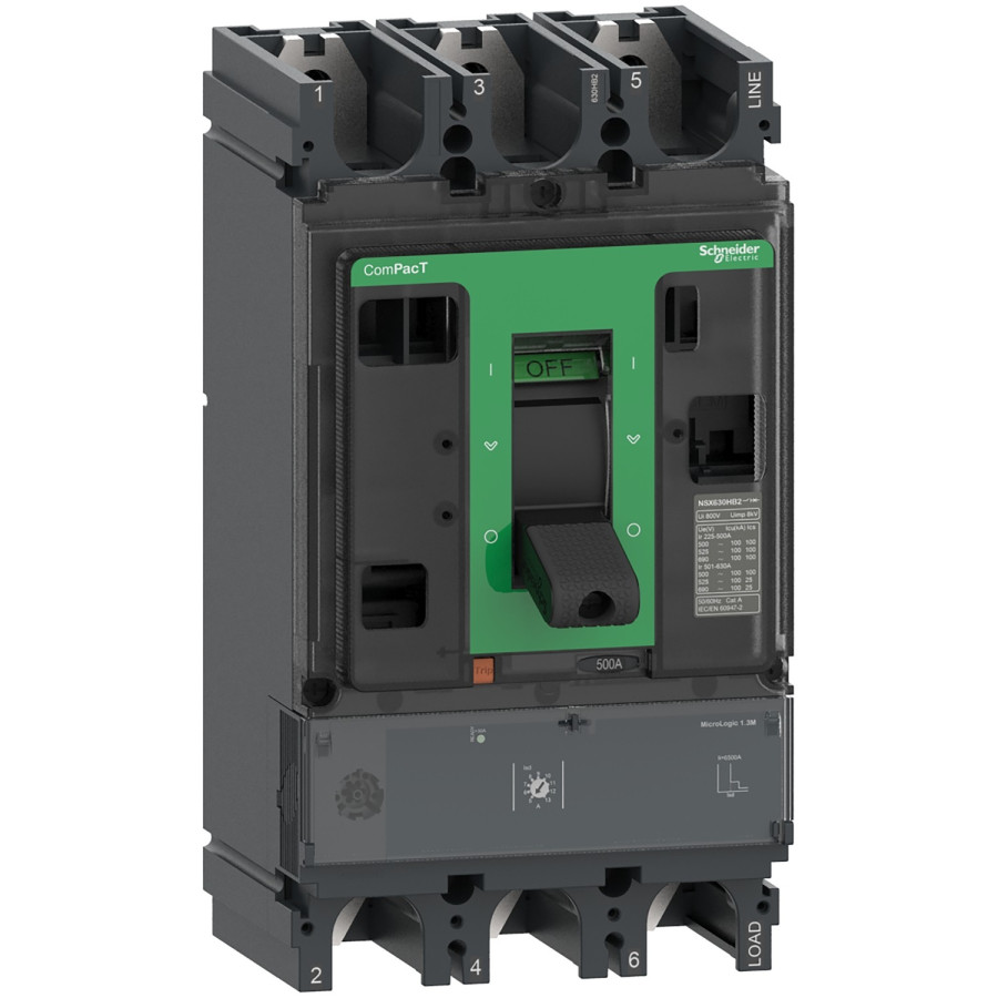 C40H31M320 - Compact Nsx400h - Disjoncteur - Micrologic 1.3m 320a - 3p3d - 70ka - Fixe - Schneider